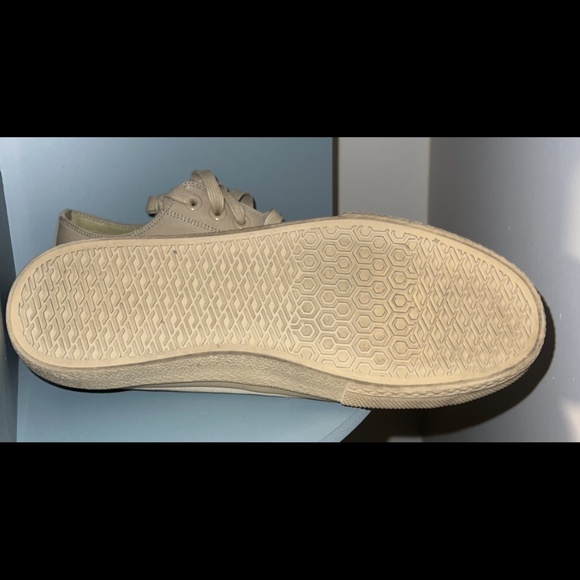 Burberry Beige Canvas Low Top Sneakers - Picture 2 of 2